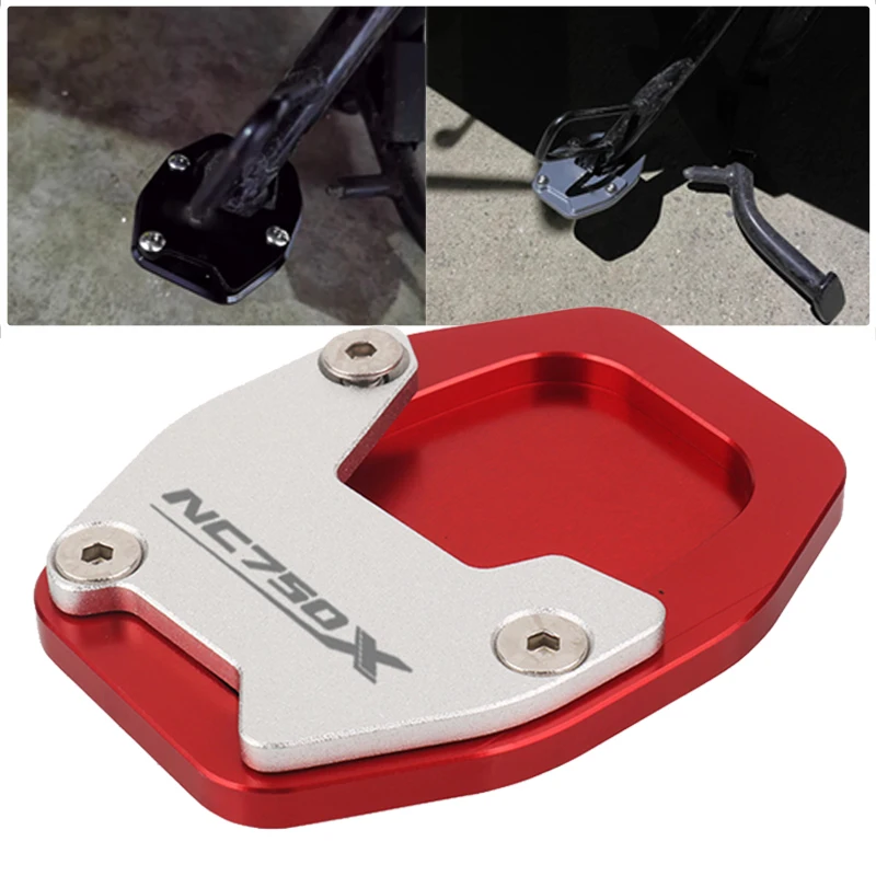 

Motorcycle Kickstand Foot Side Stand Extension Pad Support Plate Extender Accessories For NC750X NC 750X NC750 X 2021-2023