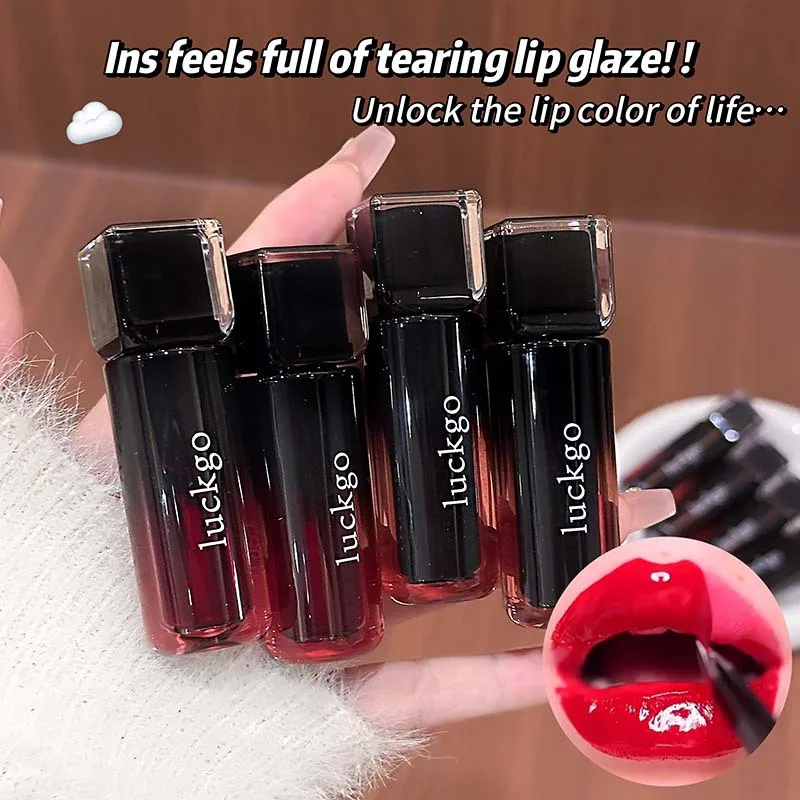 Black Brown Peel Off Tattoo Liquid Lipstick Waterproof Lasting Lipliner Matte Lip Tint Brown Contour Tear-off Lip Stain Cosmetic