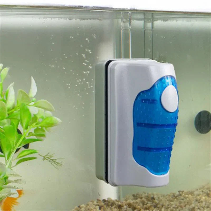 1Pcs Floating Magnetic Brush Aquarium Fish Tank Glass Algae Scraper Cleaner Fish Tank Cleaning Tool Magnetic Clean Brush