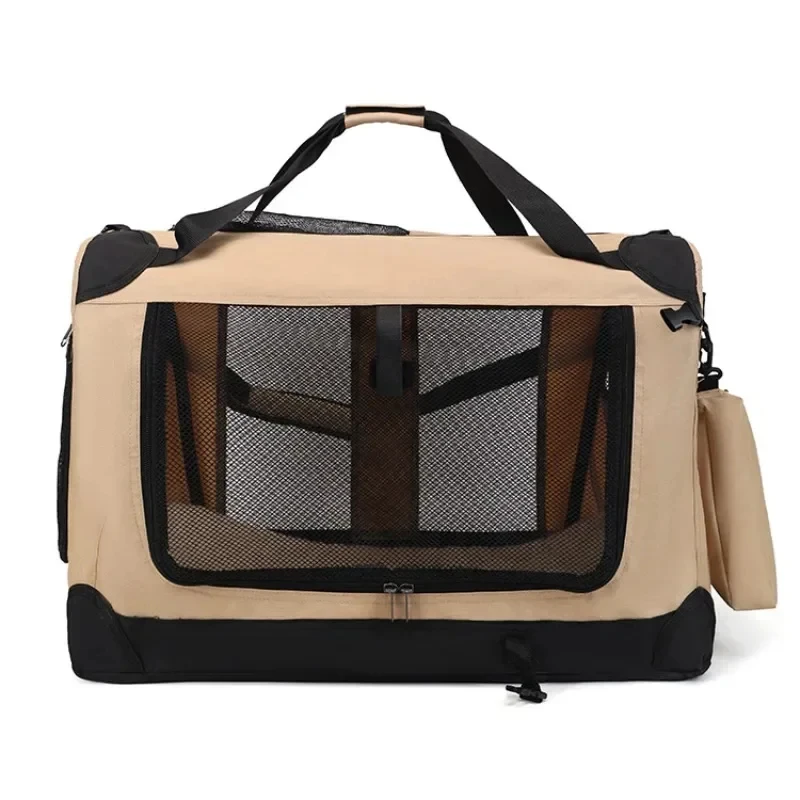 Oxford Cloth Car Dog Cage Carrying Durable And Breathable Cats Bag Carriers Large Capacity Outdoor Folding Bags Pet Products