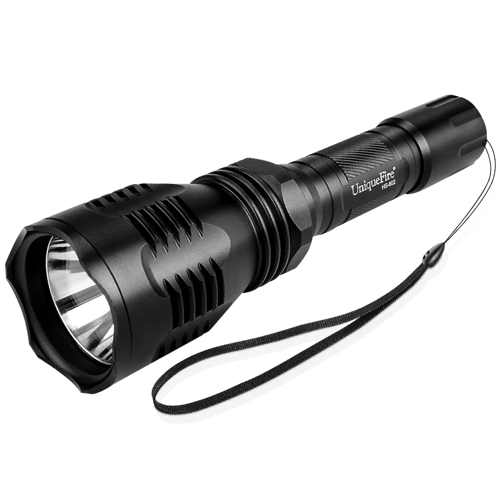 

UniqueFire HS-802 High Power LED Tactical Flashlight Long Shot Strong Lamp Powerful Torch Emergency Light Waterproof Camping