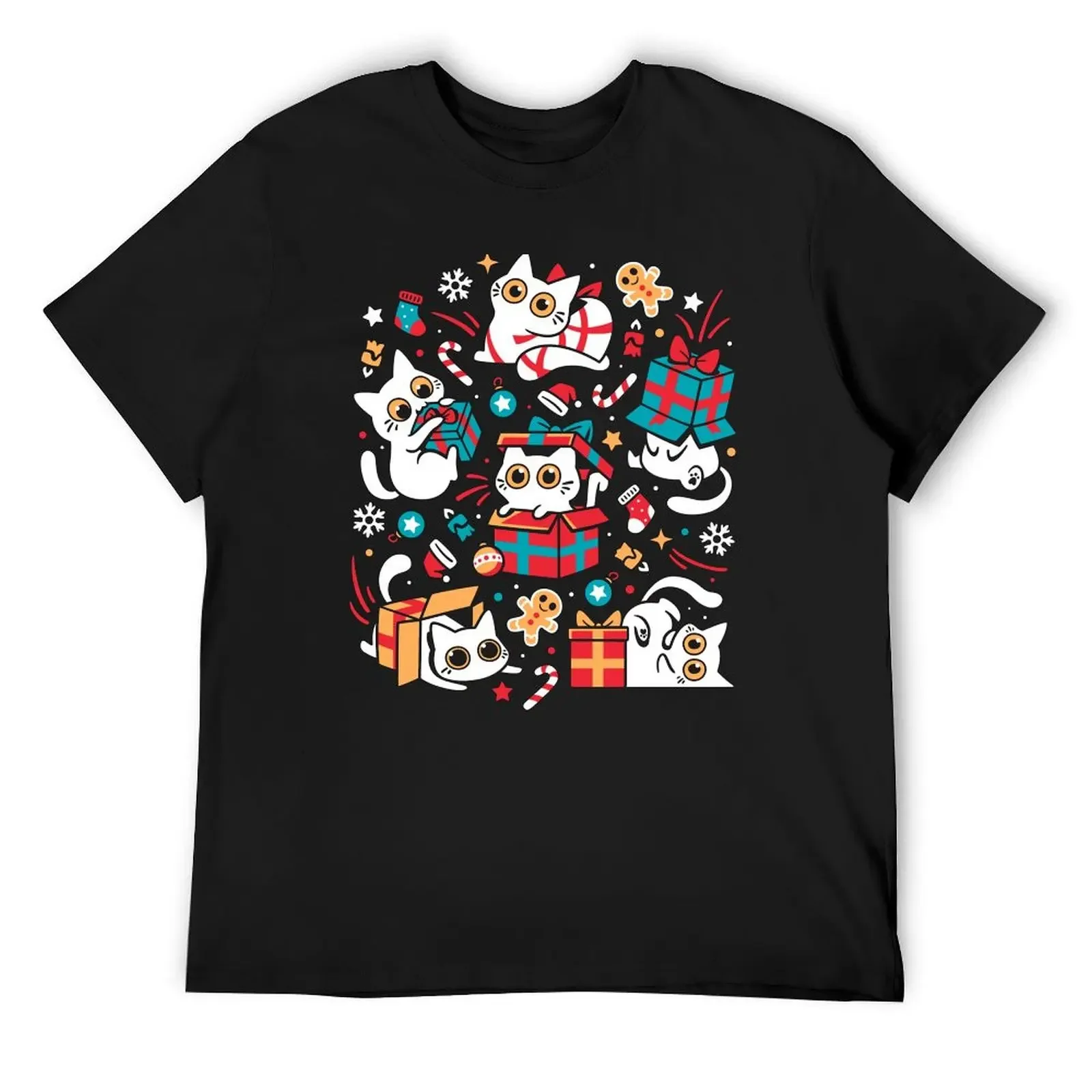 

Christmas Cat Party - Xmas Gifts T-Shirt anime tshirt Clothing clothes men t shirt