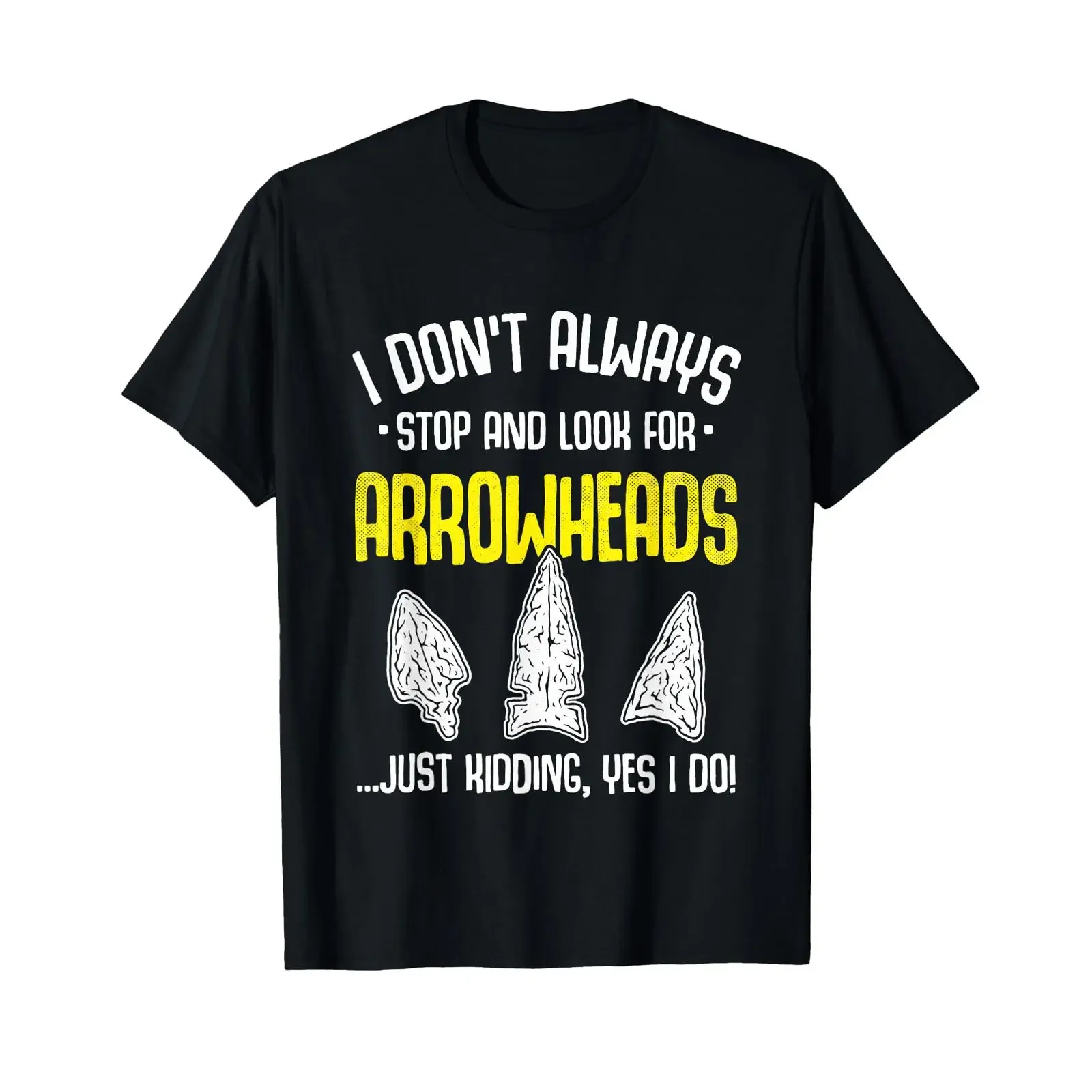 Arrowhead Hunting Flint Collecting Flintknapping Stone Tools T Shirt vintage Washed Top For Everyday Wear Versatile Casual