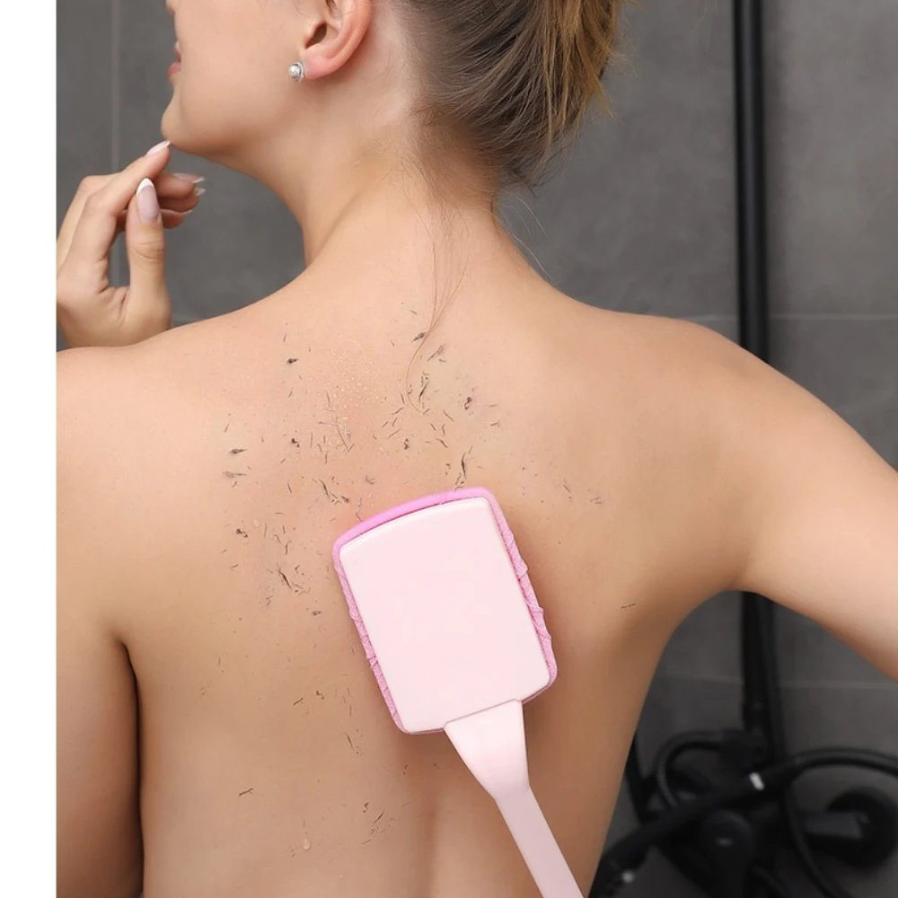 1PCS Long Handled Shower Brush For Body Lotion Applicator Body Wash Brush Padded Brush Self Application For Back Feet Skin Cream