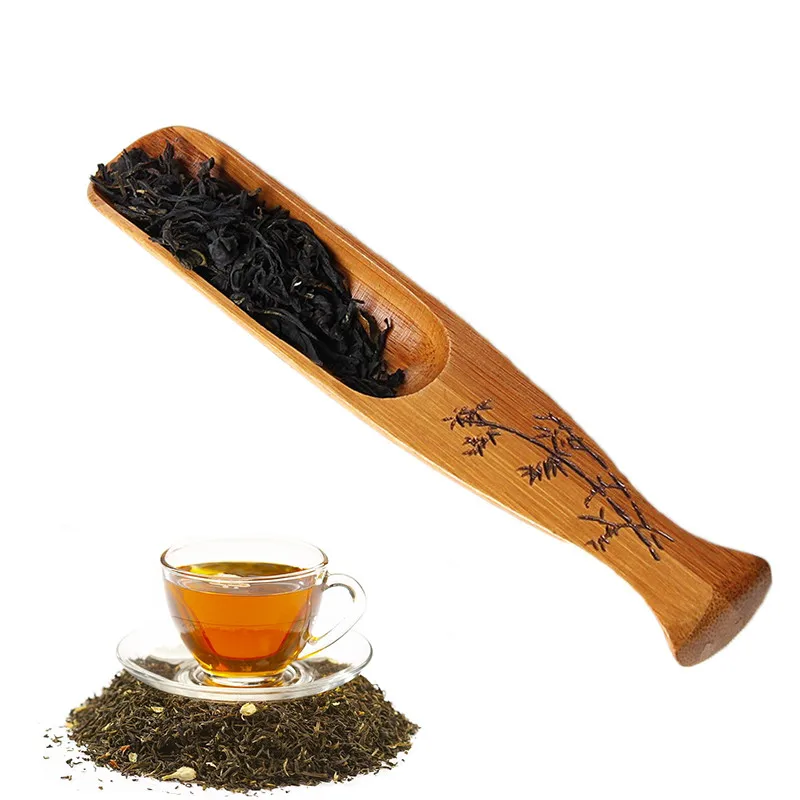 

1pc Tea Scoop Shovel Natural Bamboo Coffee Black Tea Spoon Powder Teaspoon Teaware Chinese Tea Accessories