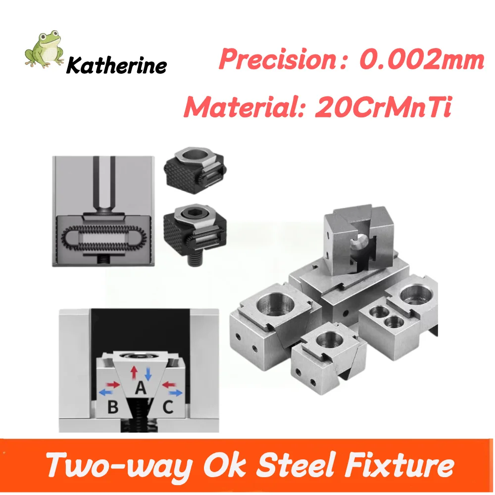 

OK Fixture Machine Tool Fixed Precision Inclined Plate M6 M8 M10 CNC Multi Station Expansion Clamp Precision OK Clamp