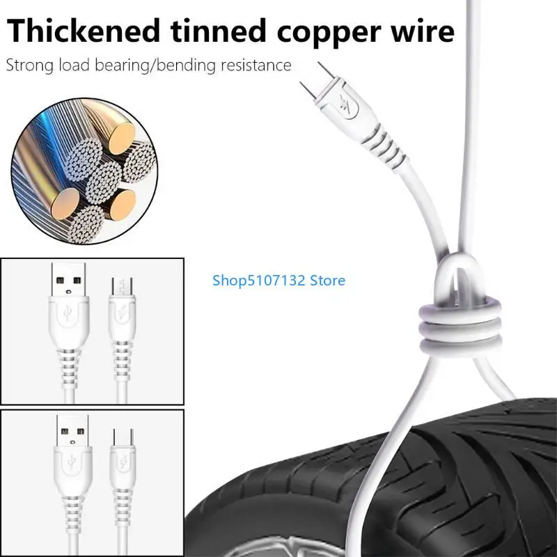 87HD 100cm USB 5Pin/USB C Cable Fast Charging Cord Phones Data Wire Extension Line