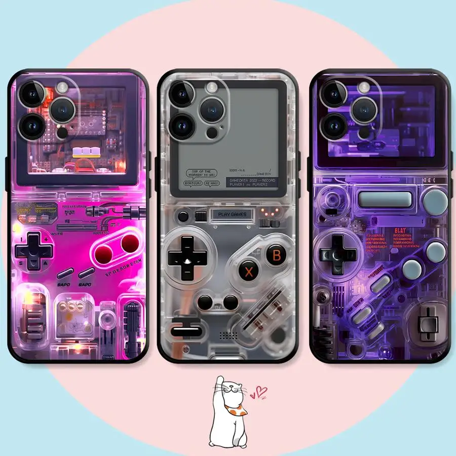 Funda blanda para Google Pixel 9a 6 Pro 6a 9 Pro XL 8 Pro 8a 7a 7 Pro patrón de máquina de juego