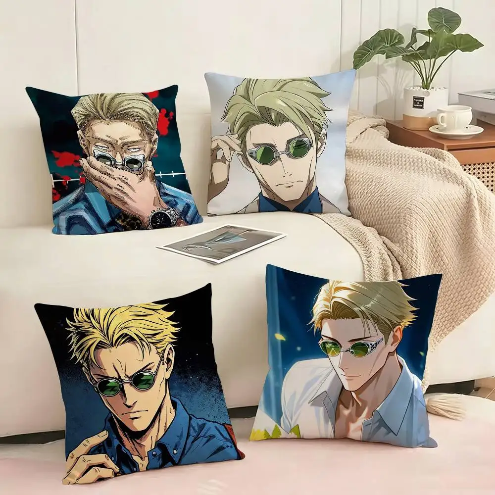

Anime N-Nanami Kento Square Double-Sided printed Pillow Case Bedroom Bedside Pillow Sofa Cushion Cover Gift