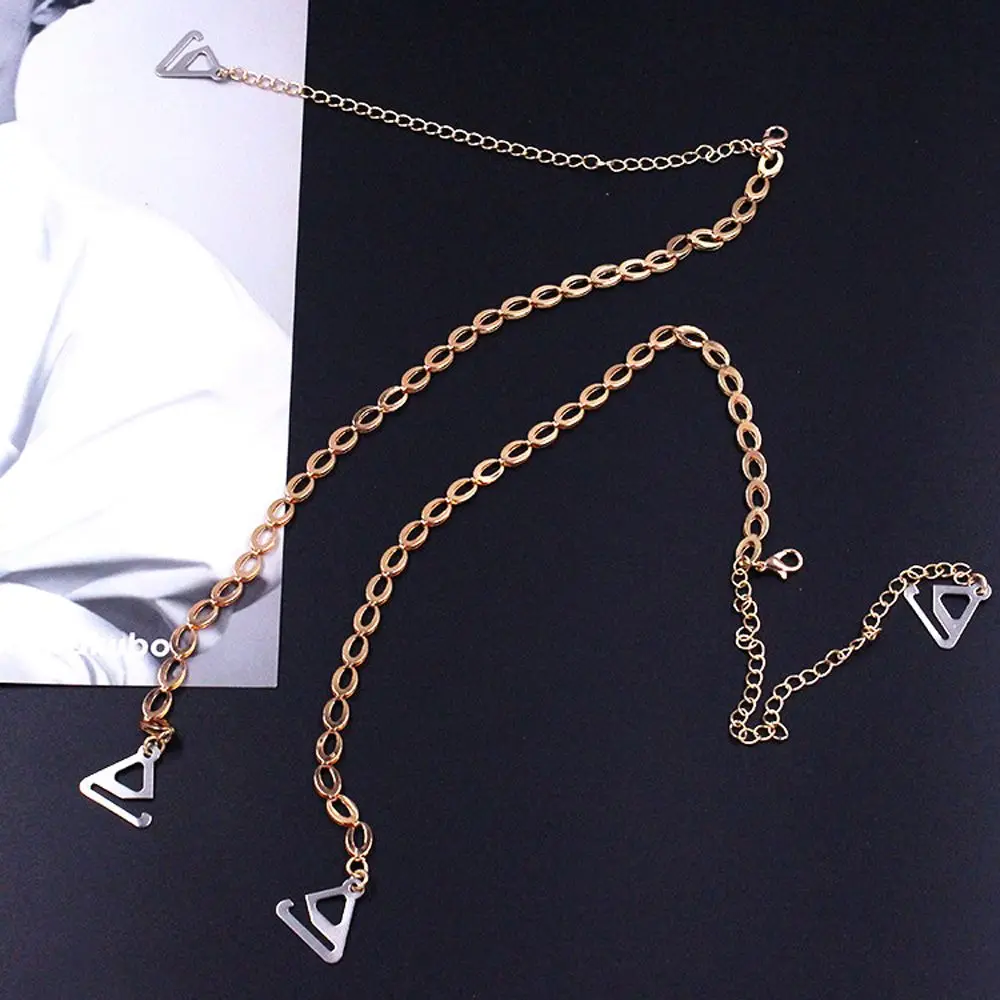 

Anti-Skid Non-slip Leaves Summer Metal Chain Wedding Bra Accessories Brassiere Straps Women Bra Belt Pearl Shoulder Strap