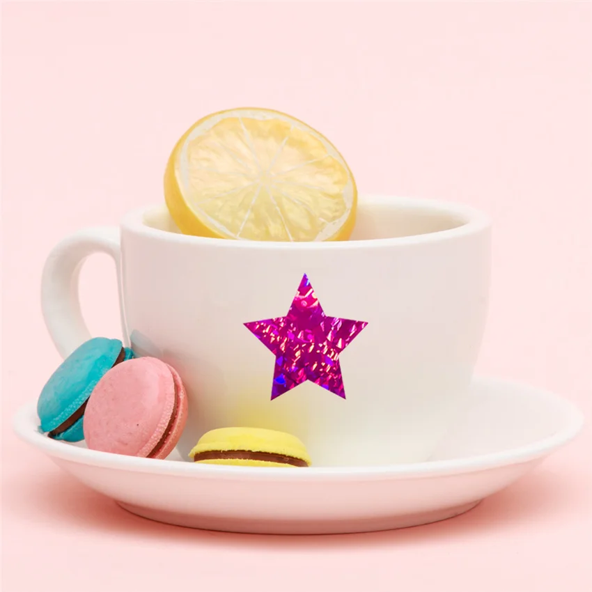 500pcs Colorful Star Stickers Glitter Seal Labels Scrapbooking Sticker Reward Sticker for Kid Candy Bag Gift Box Seal Sticker