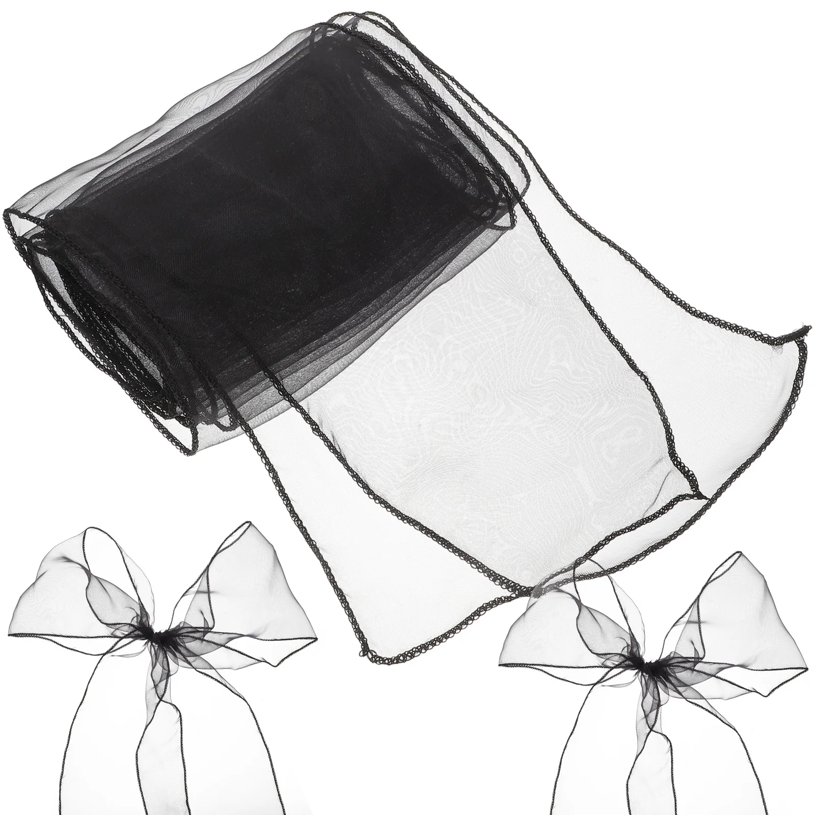 

10Pcs Chair Organza Sashes for Wedding Party Banquets Elegant Bow Tie Back Decorations Chair Sashes Bow Tie Back