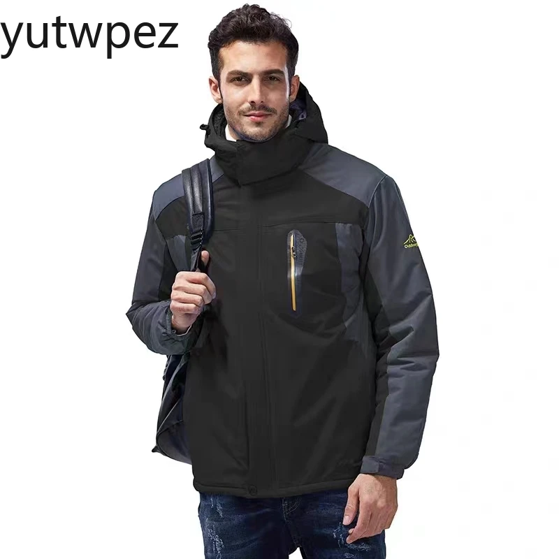 

Outdoor Hiking Winter Jacket Men Thick Warm Waterproof Hooded Parka Coat Hunting Windbreaker Fleece PlusSize 9XL Cycling Camping