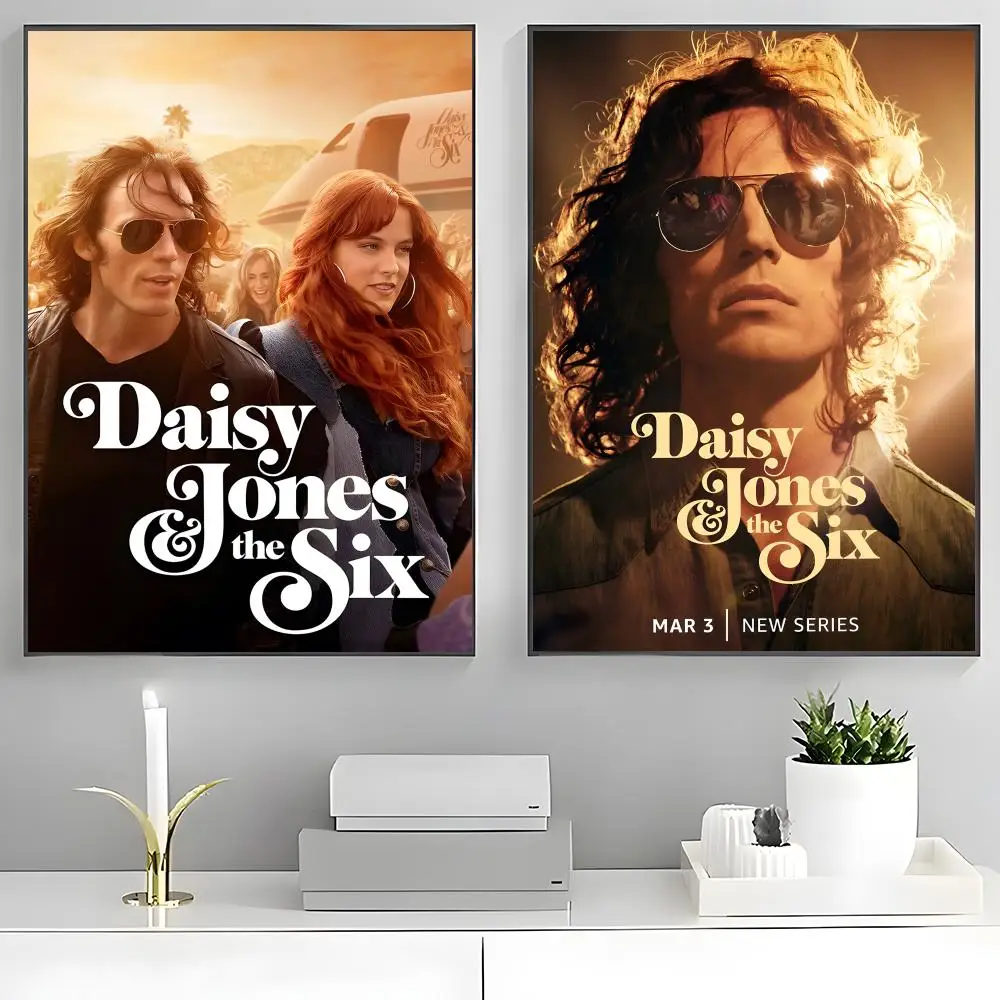 D-Daisy Jones & the Six Poster Poster Stickers Painting Mural HD Wall Decals for Bedroom Living Room Home Self-Adhesive