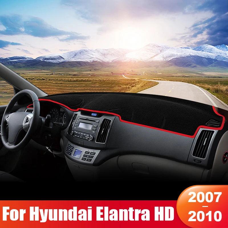 

For Hyundai Elantra HD 2007 2008 2009 2010 Car Dashboard Sun Shade Cover Instrument Panel Mat Non-slip Pad interior Accessories