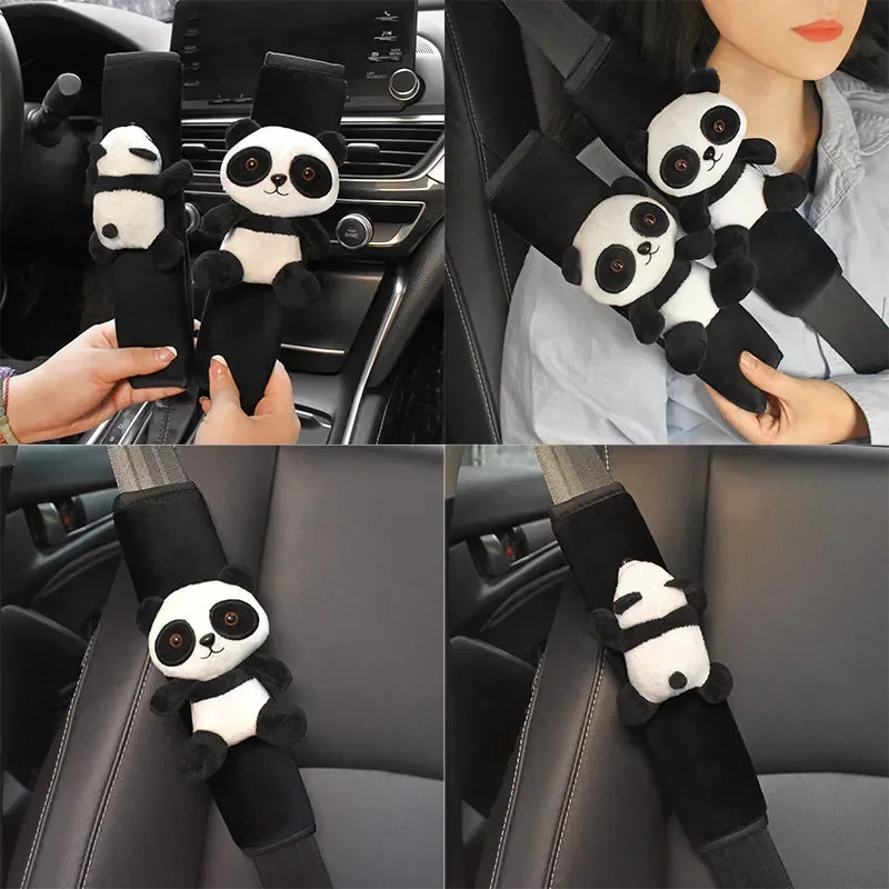 

Car Style Seat Belt Cover Shoulder Belt Seat Belt Cushion Animal Panda Car Seat Belt Shoulder Pad Protector Car Neck Protector