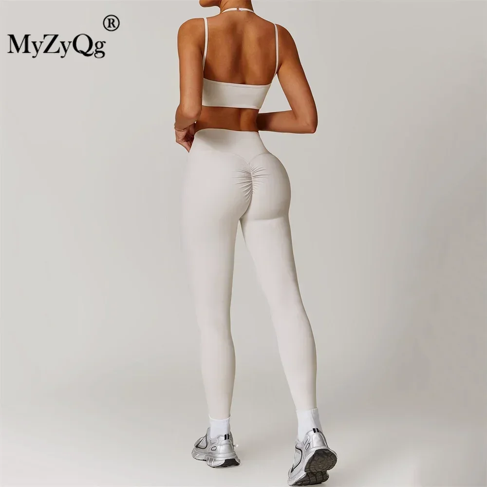 MyZyQg Women Quick Dry Bra Legging Yoga Set Outdoor Training Wear Running Sports Fitness Wear Tight Suit Outfit