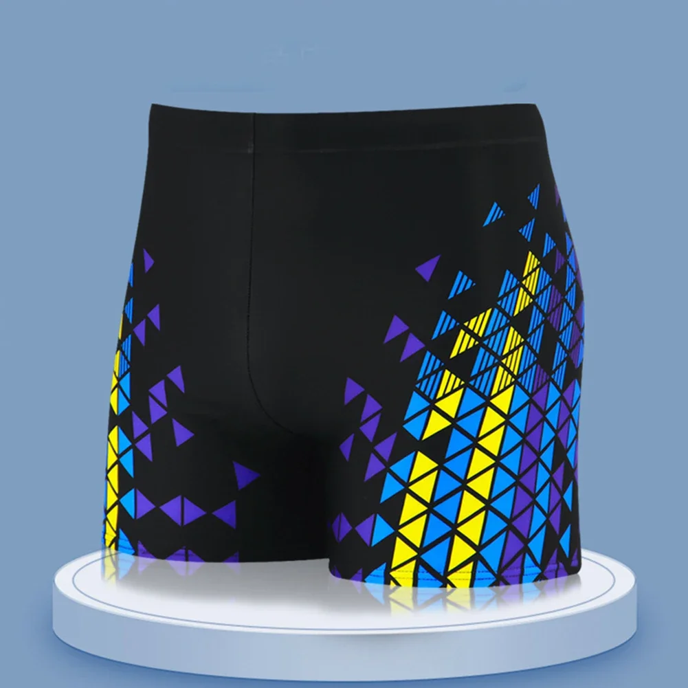 Beach Party Poolside Leisure A B Men Swimming Shorts Printed Swim Trunks Average Size Swimwear Breathable Swim Shorts