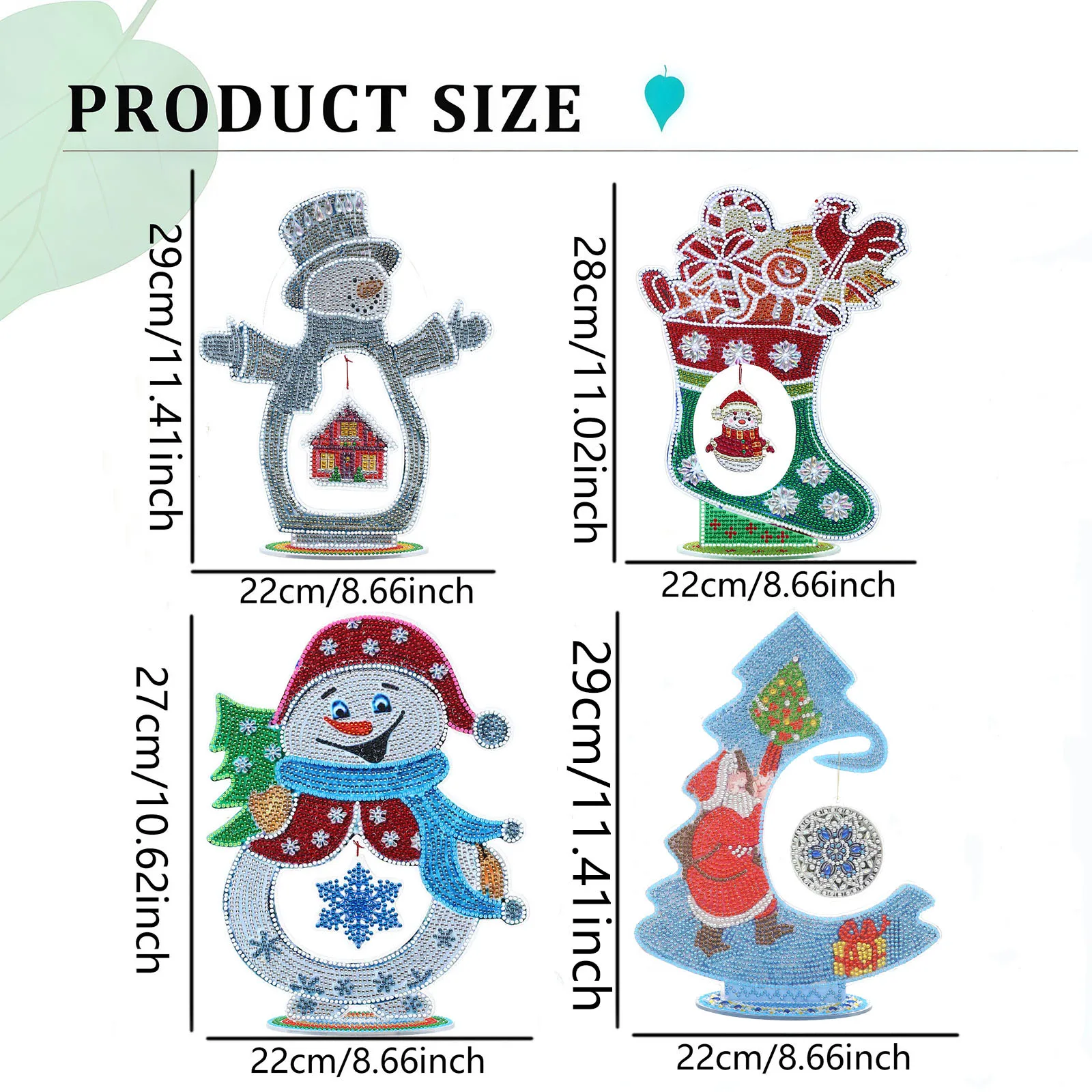 1 Piece Diamond Painting Set, Craft Decoration, Christmas Pattern, Acrylic Material, Living Room, Bedroom, Ddesktop Display