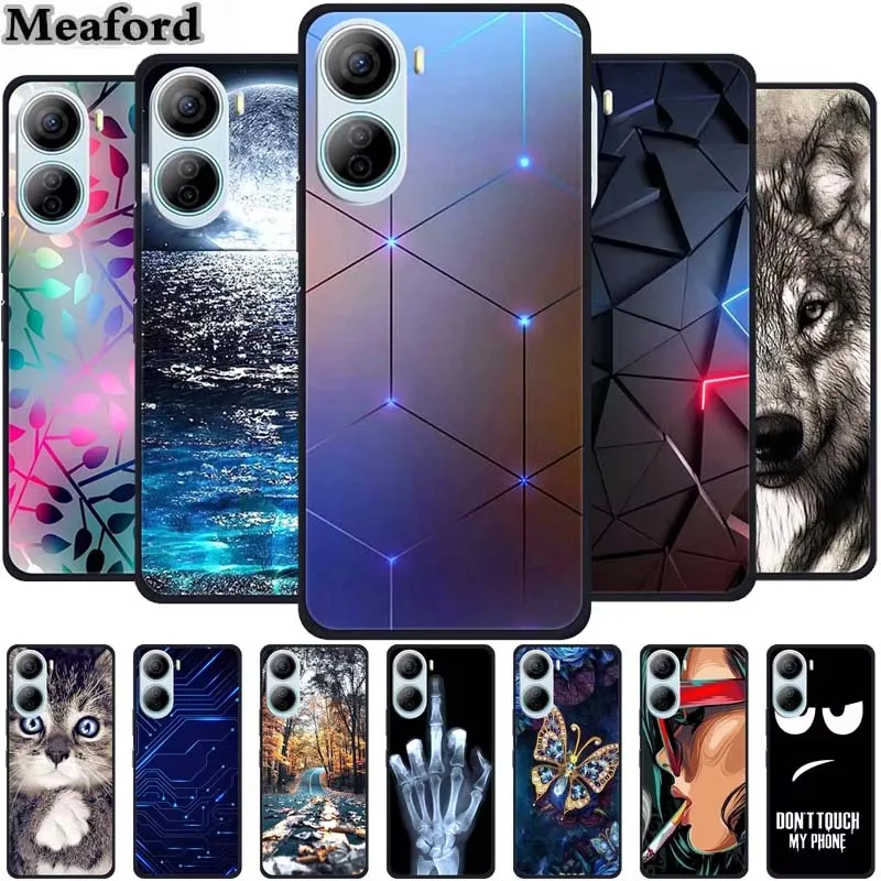 For ZTE Libero 5G IV Case Animals Silicone TPU Back Cover Soft Phone Cases for ZTE LiberoIV 5GA302 Protector Wolf Cool New Shell