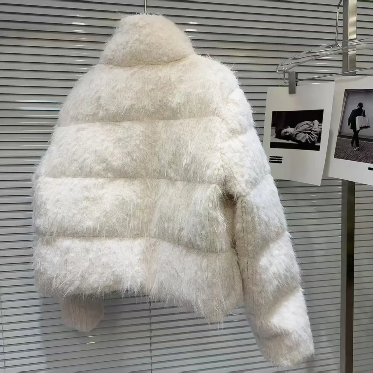 O-Neck Down Jackets for Women,Covered Button Coat,Feathers Female Clothing,Appliques,Spring,Autumn,2026