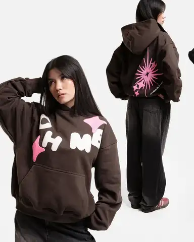 Mode Harajuku Boxiga Hoodies Dam Långärmade Toppar Lösa Bokstavstryck Hoodie Y2K Kläder Kvinnliga Sweatshirt Herr Pullover 10 best sales huvtröja med boxig passform - №6