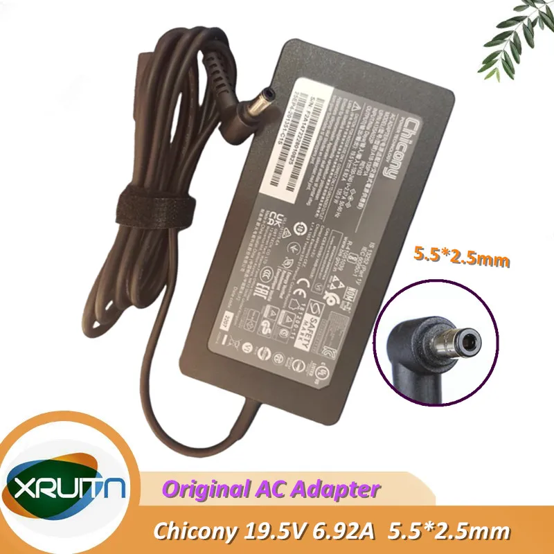 

Chicony 19.5V 6.92A 135W A18-135P1A AC Adapter Charger For MSI GL62M 7RD-1407US GTX1050 Gaming Notebook Power Supply A16-135P1B