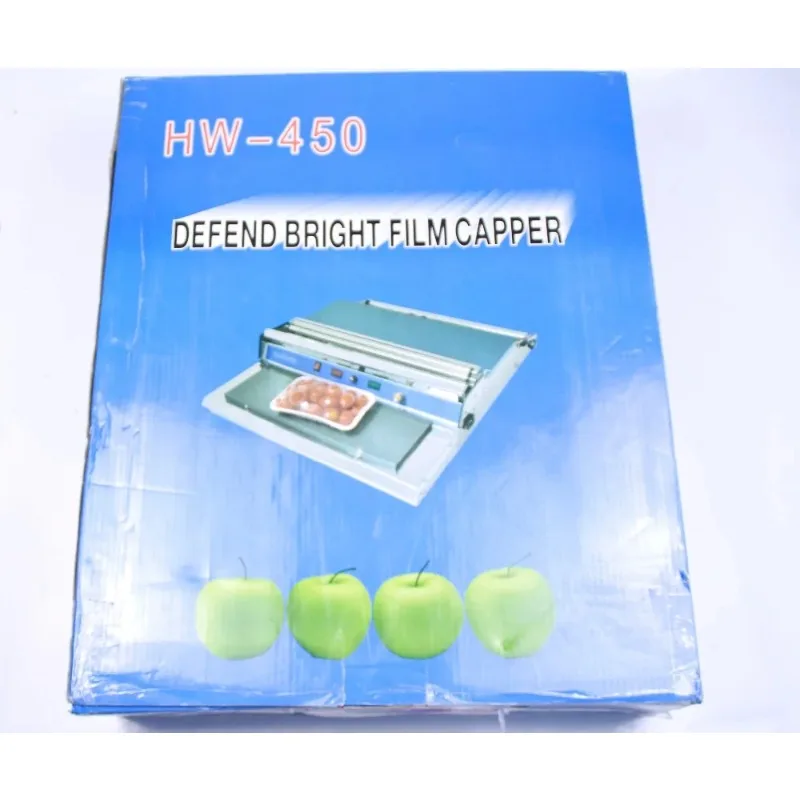 

【2026】Wrapping Machine packing machine hand fresh plastic film Wrapper for food HW-450 220V 55HZ wrapping machine