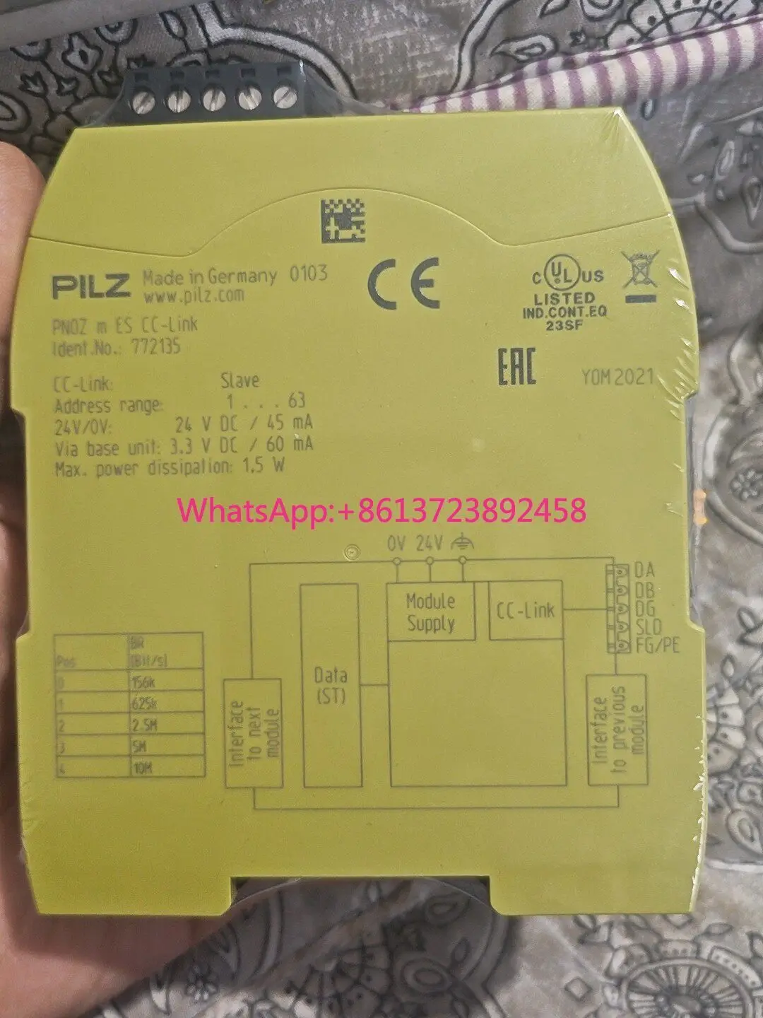 Pilz 772135 safety relay module Germany in stock