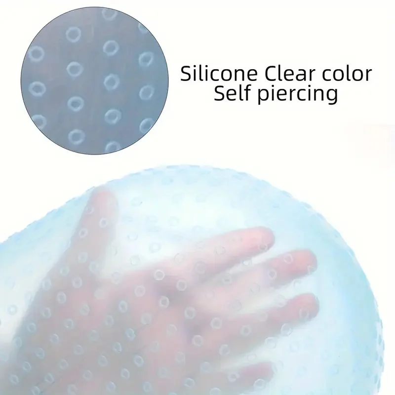 قابلة لإعادة الاستخدام سيليكون تلوين الشعر تسليط الضوء على غطاء مع خطاف معدني مقاومة للحرارة صبغ الشعر أداة صالون تصفيف الشعر البقشيش قبعات