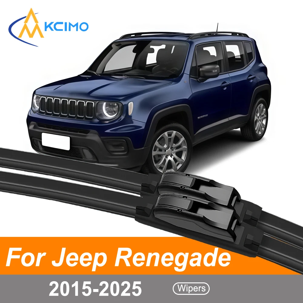

Complete Front Set Windshield Wiper Blades For Jeep Renegade 2015-2025 Direct Fit All-Season Wipers Easy Clip Installation
