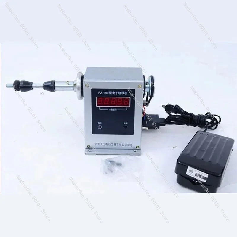 Semi-Automatic Electric Coil Winding Machine, Adjustable 9999 Counts High Speed Winder for Coils