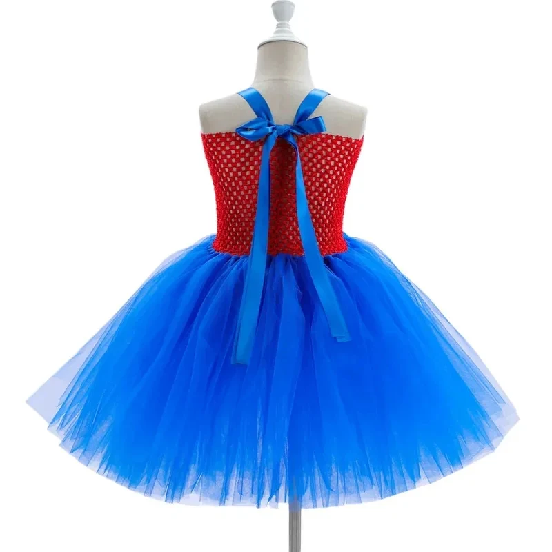 e,4;v'6\k/Marios Luigi Costume Anime Super Brothers Tutu Girls Fancy Dress Up Clothes Kids Halloween Carniv5;g'8.n/3\ view 4
