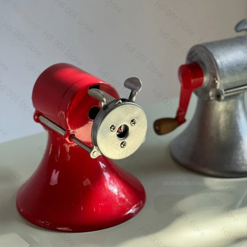 Full Metal Hand Crank Pencil Sharpener Vintage Style for School Office