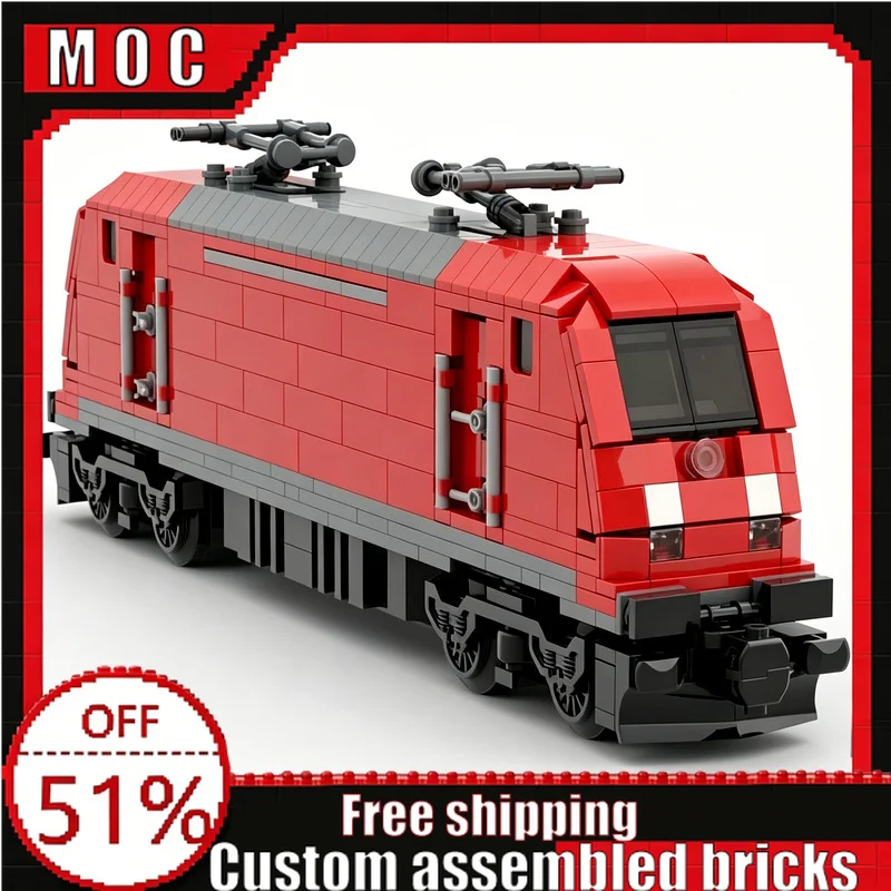 

786 Parts New 152 Type Electric Locomotive City Train Building Blocks Model Custom DIY Educational Assembly Toys Birthday Gifts