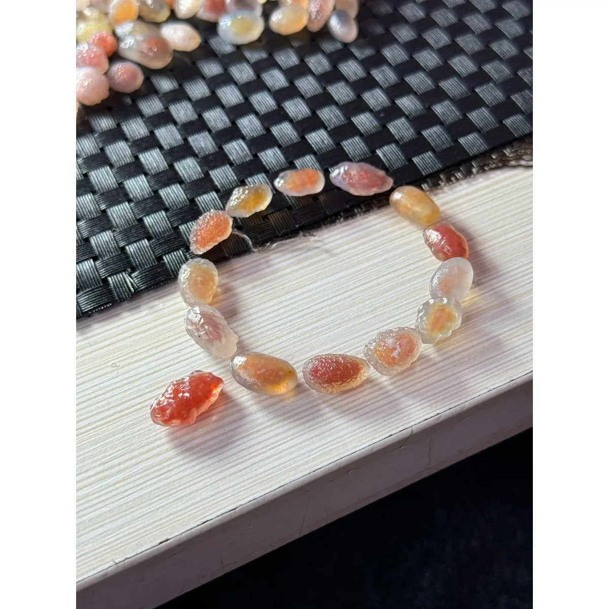 Crystal Clear Alashan Agate Gemstones, 5pcs Vial Set, 10-15mm Natural, Multi Color, Vase Filler-Candy Agate