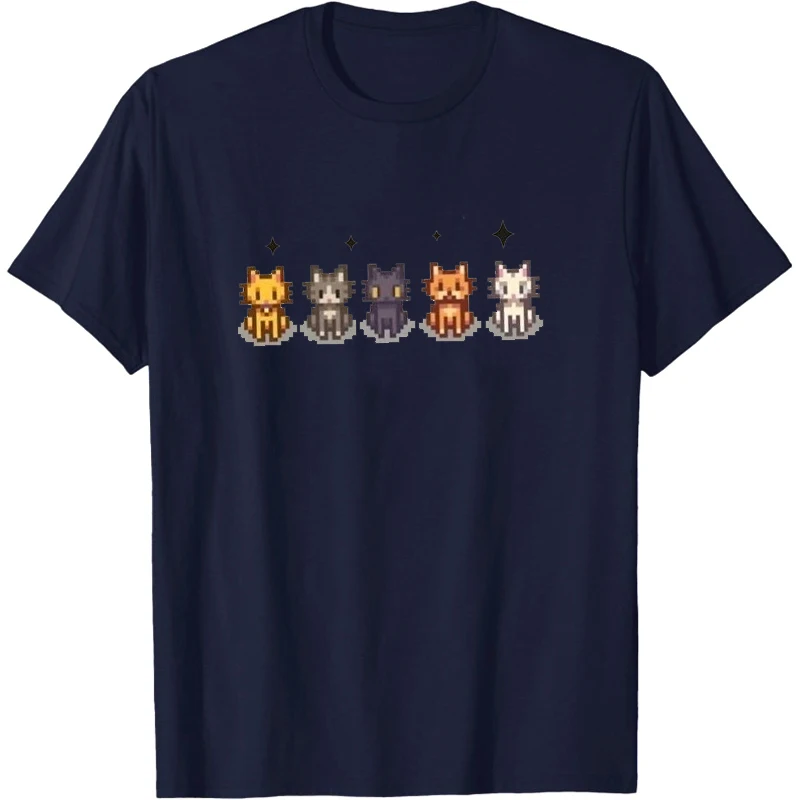 Stardew Valley T-shirt de noël Stardew Valley chemise drôle femme T-Shirt dessin animé graphique t-shirts hommes t-shirts Promo vêtements