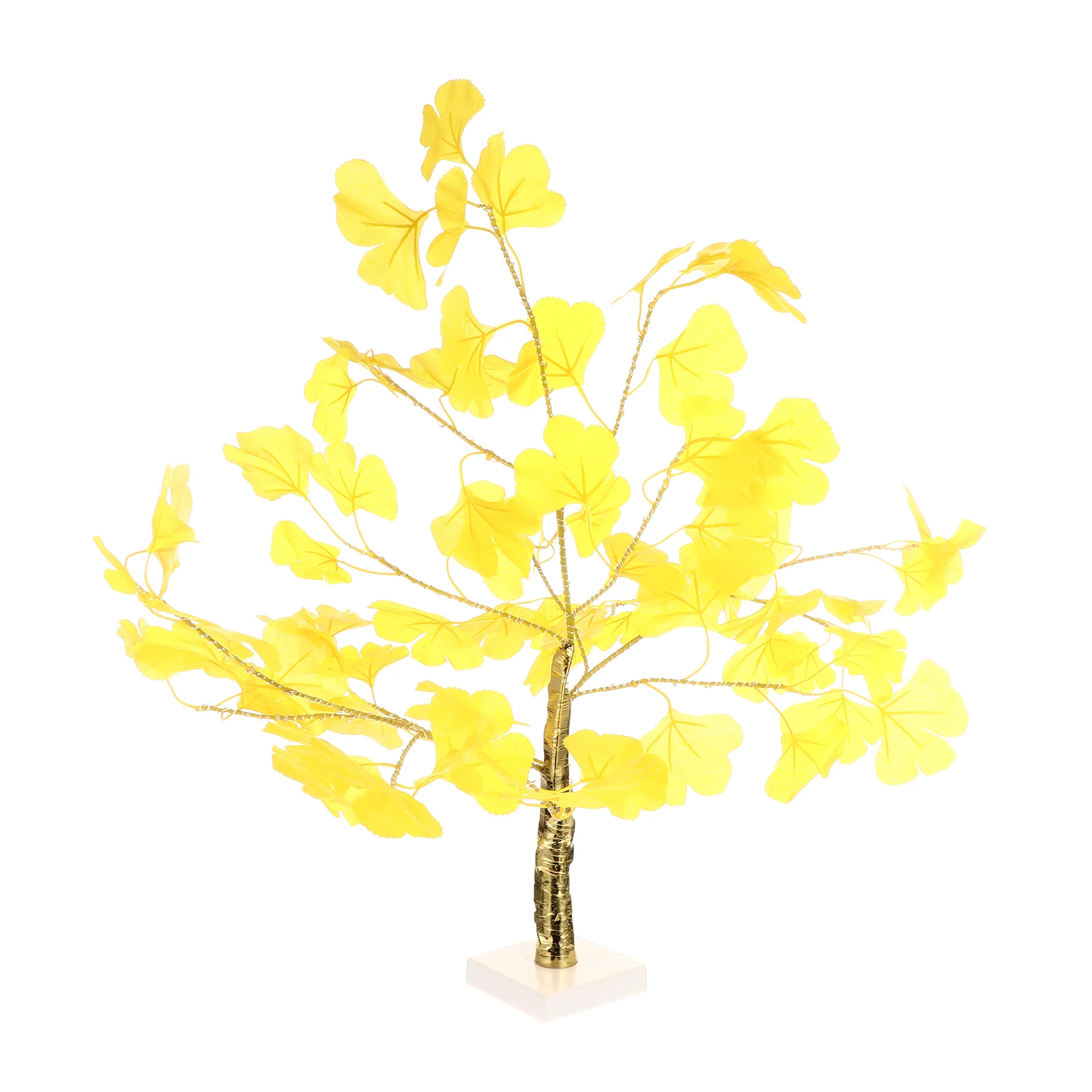 

Warm Light Ginkgo Tree Lamp Decorative LED Room Lights Powered 3AA Holiday Party Night Light Small Warm Glow