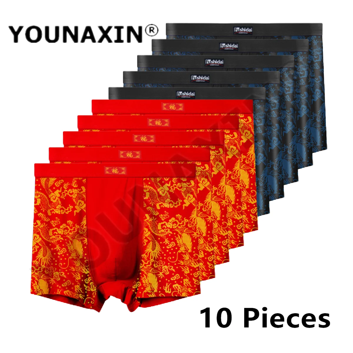 10 Pcs Men Big Size Underwear Panties Boxer Oversize Underpants Breathable Undies Shorts Plus size 3XL 4XL 5XL 6XL7XL8XL9XL10XL