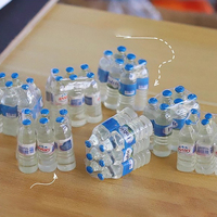 1:12 Dollhouse Mini Simulation Mineral Water Bottle Model DIY Doll House Home Decoration Accessories Kids Pretend Play Toys 
