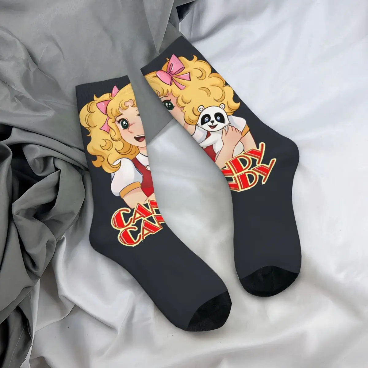 Cartoon Anime Men\'s graphic Socks Unisex Candy Candy Harajuku Pattern Printed Funny Novelty Crew Sock Boys Gift official-website