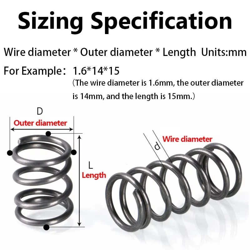 Wire Diameter 3.0mm Factory Spot Spring Compressed Pressure Spring Return Spring Release Spring Strong Spring