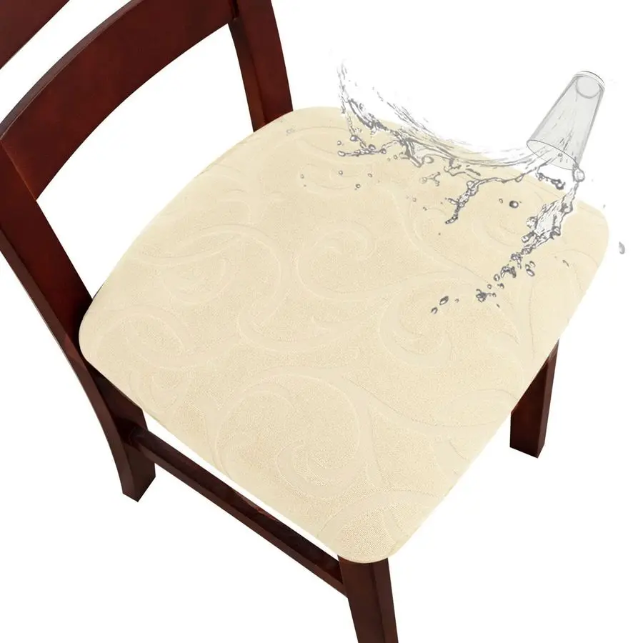 

Чехлы на сиденья для стульев, водонепроницаемые чехлы на стулья для столовой, 6 упаковок, эластичные чехлы на сиденья для столовой, защитный чехол для стула