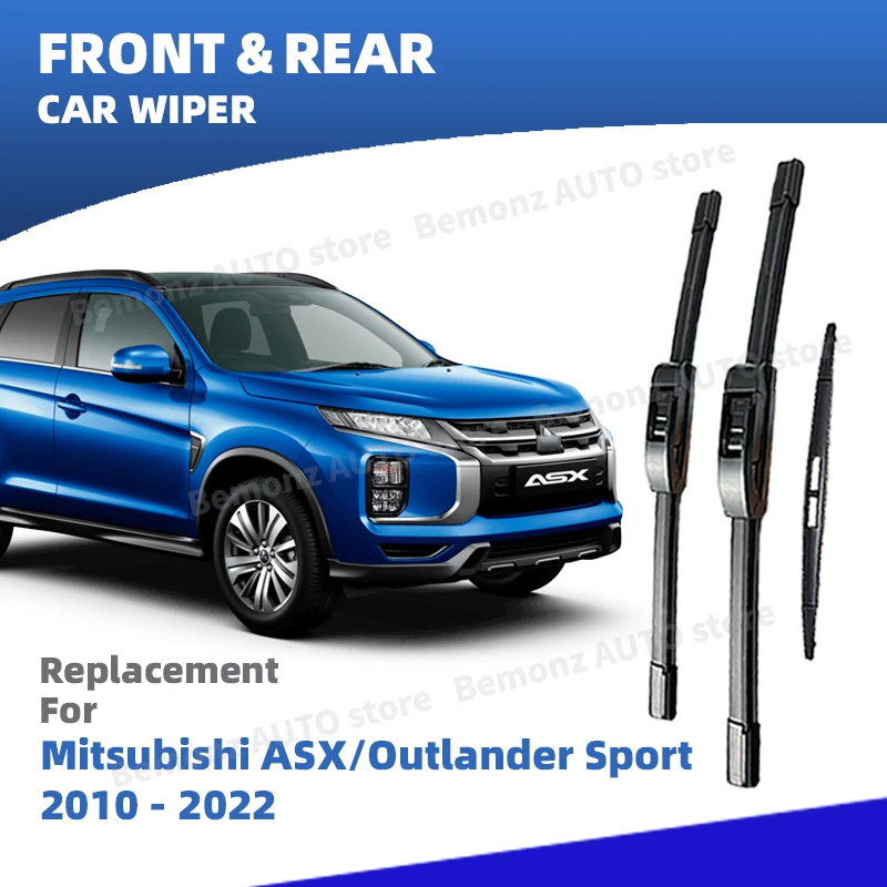 

Левая передняя и задняя щетка стеклоочистителя для Mitsubishi ASX 2010-2022 RVR Outlander, спортивные аксессуары 2011 2012 2016 2017 2019 2020