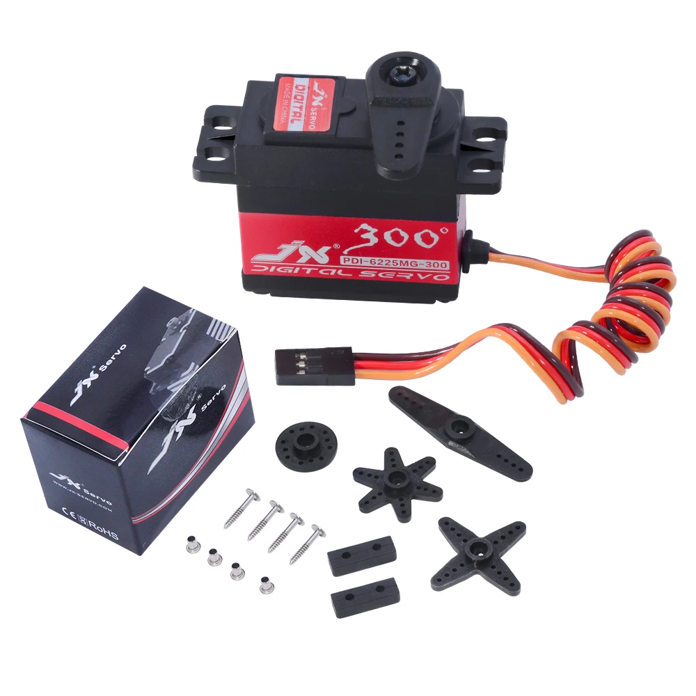 JX PDI-6225MG-300 300 Degree 25KG High Torque High Precision Metal Gear Digital Standard Servo For RC Car Robort Arm Helicopter