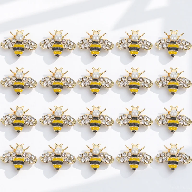 20 قطعة مسمار سحر سبيكة النحل شكل ثلاثية الأبعاد مسمار الفن زينة حفل زفاف عيد ميلاد DIY بها بنفسك مانيكير الحلي DIY بها بنفسك مانيكير المواد #6