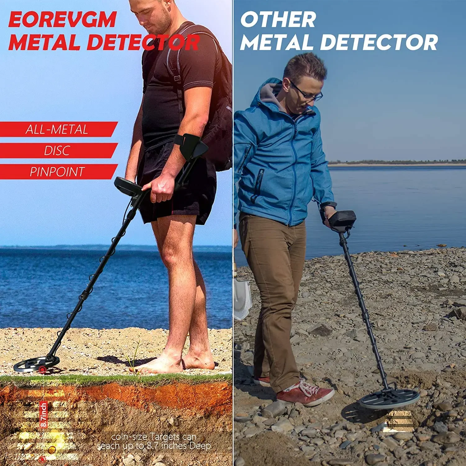 820KK LCD Large Screen Metal Detector Handheld Easy Installation High Sensitivity High Accuracy Metal Detecting Tool