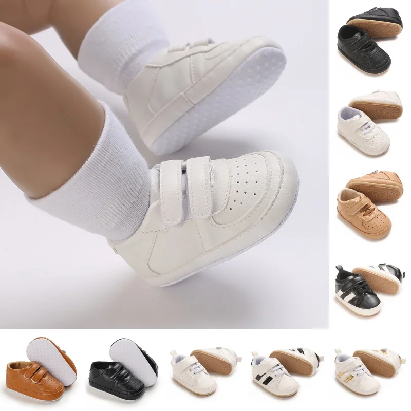 Fashionable Minimalist First Kicks Sneakers for Infants & Toddlers 0-18 Months Comfortable Starters Footwear Toddler Shoes