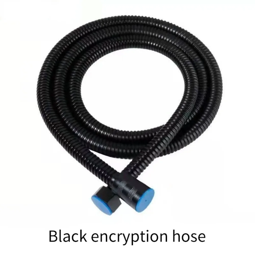 1.5M Gold Black SUS 304 Flexible Shower Hose Long Bathroom Shower Water Hose Extension Plumbing Pipe Pulling Tube Bath Accessory