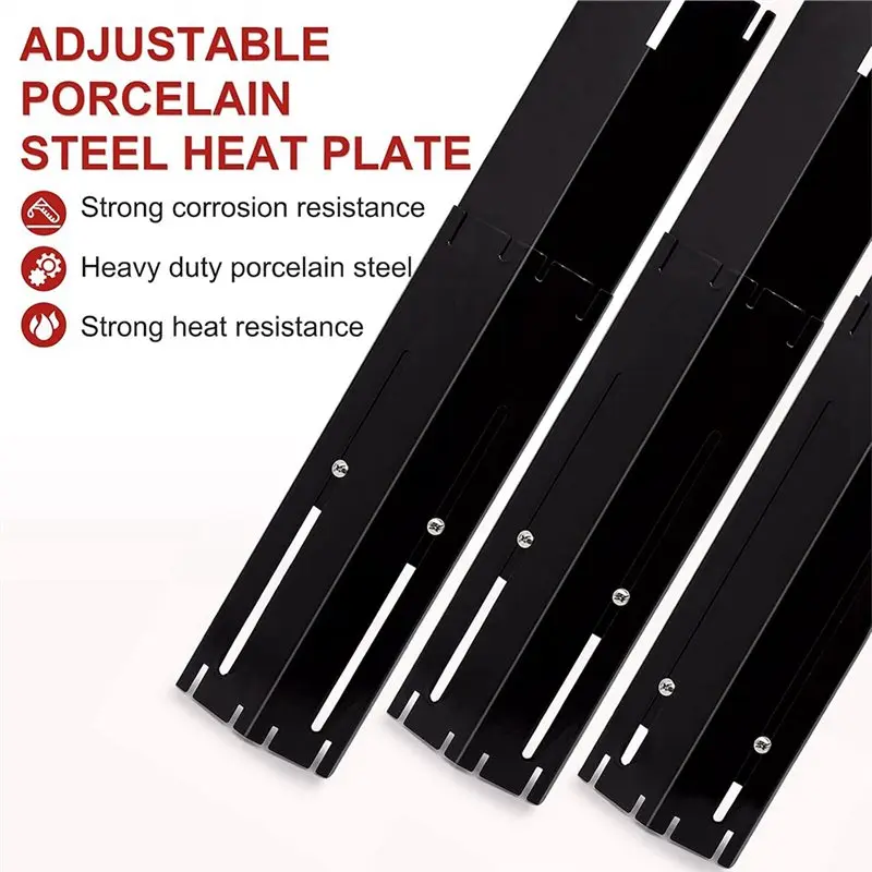Light Weight Universal Adjustable Grill Heat Plates/Heat Tents/Burner Covers/Heat Deflectors/BBQ Grill Heat Shields/Grill Diffus